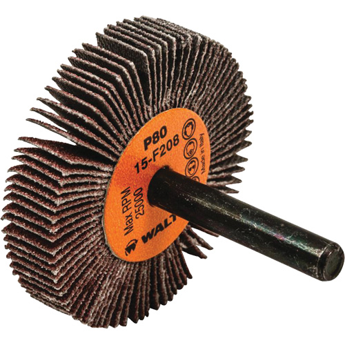 Flap Wheels-Coolcut Flap Wheels, Aluminum Oxide, 80 Grit, 2" x 3/8" x 1/4" Northern Industrial Supply Inc.