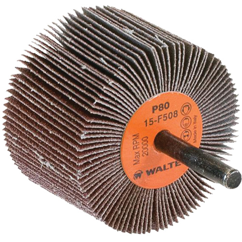 Flap Wheels-Coolcut Flap Wheels, Aluminum Oxide, 80 Grit, 2-1/2" x 1-1/2" x 1/4" Northern Industrial Supply Inc.