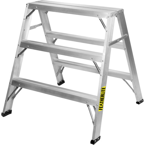 Industrial-Duty Sawhorse, 3' H x 33.3125" W x 31.50" D, 300 lbs. Capacity, Aluminum Northern Industrial Supply Inc.