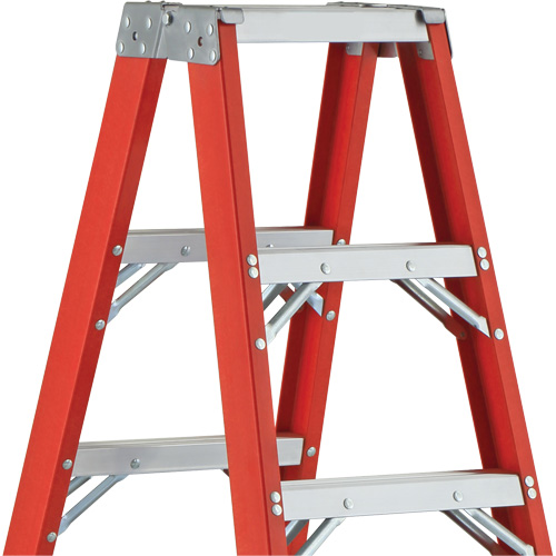 6600 AA Series Industrial Extra Heavy-Duty 2-Way Stepladders, Fibreglass, 375 lbs. Capacity, 4' Northern Industrial Supply Inc.