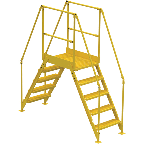 Crossover Ladder, 91-1/2" Overall Span, 50" H x 36" D, 24" Step Width Northern Industrial Supply Inc.
