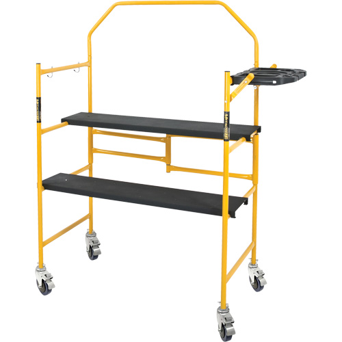 nsemble d'&eacute;chafaudage &agrave; montant de s&eacute;curit&eacute; & tablette pour outils de 4' Jobsite Series, Cadre Acier, 49-1/2" p x 57-3/4" h Northern Industrial Supply Inc.