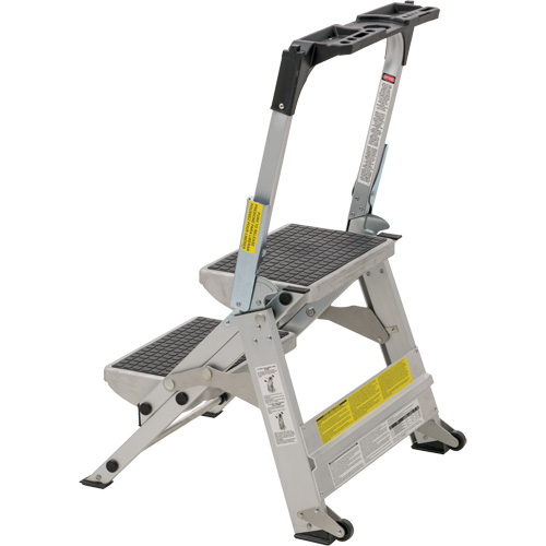 &eacute;chelle escabeau avec roues pivotantes, 2 marches, 23" x 21" x Hauteur 34,50" Northern Industrial Supply Inc.