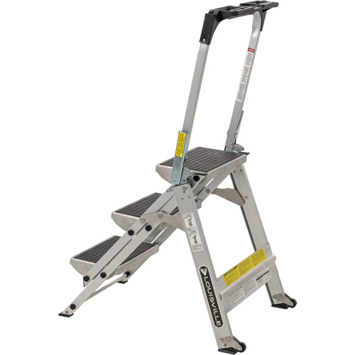&eacute;chelle escabeau avec roues pivotantes, 3 marches, 34" x 22" x Hauteur 50,75" Northern Industrial Supply Inc.