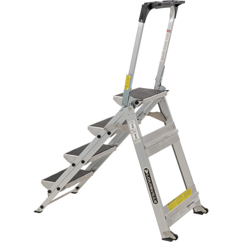 &eacute;chelle escabeau avec roues pivotantes, 4 marches, 44,25" x 22,13" x Hauteur 59" Northern Industrial Supply Inc.