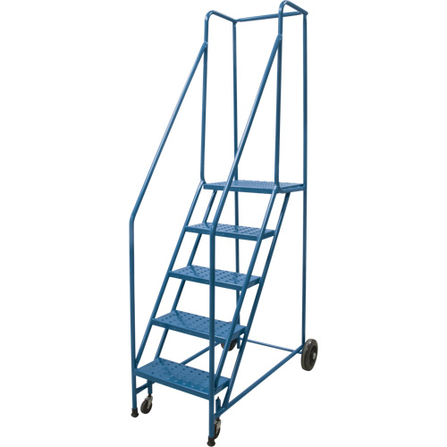 Escabeau roulant, 5 marches, Largeur de la marche 18", Hauteur de la plateforme 46", Acier Northern Industrial Supply Inc.