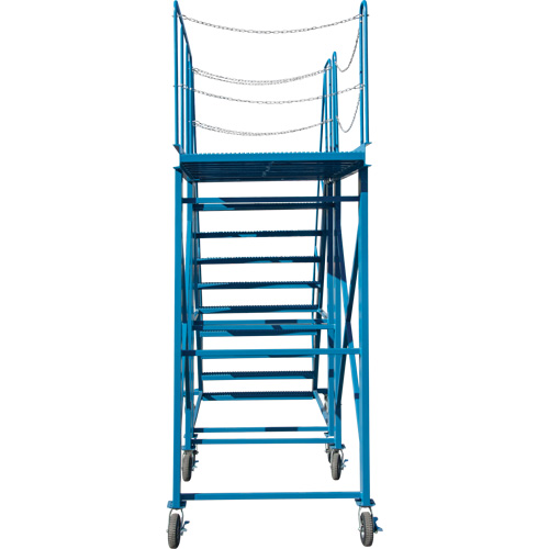 &eacute;chelle &agrave; neige, Acier, 10 Marches, 99" ha, 85-1/2" p, 48" Marche, Stri&eacute; Northern Industrial Supply Inc.