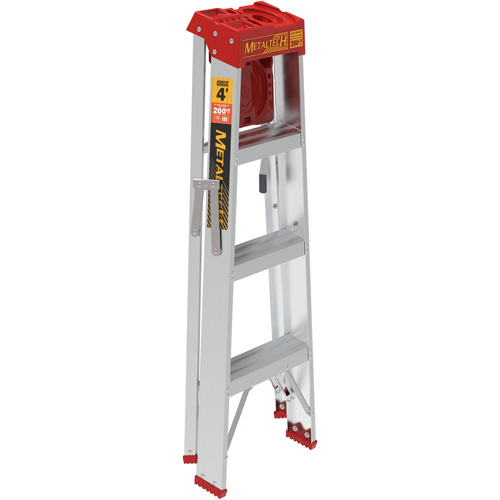 Step Ladder with Paint Tray, 4', Aluminum, 200 lbs. Capacity, Type 3 Northern Industrial Supply Inc.