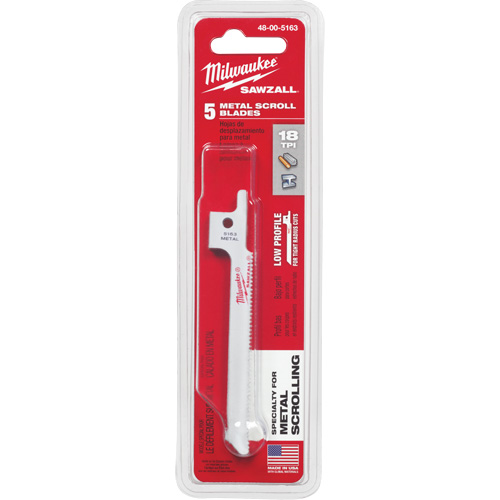 Lame de scie alternative Sawzall, Bim&eacute;tal, 18 Dents par pouce, 3-5/8" lo x 5/16" la Northern Industrial Supply Inc.