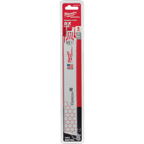 The Torch Ice Hardened Sawzall&reg; Blade, Bi-Metal, 10 TPI, 9" L x 1" W Northern Industrial Supply Inc.