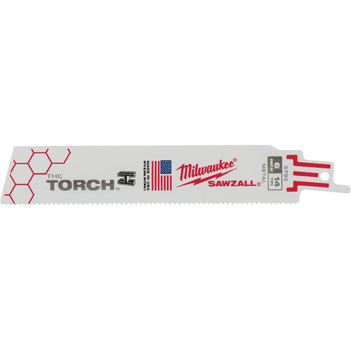 The Torch Sawzall&reg; Blades, Bi-Metal, 14 TPI, 6" L x 1" W Northern Industrial Supply Inc.