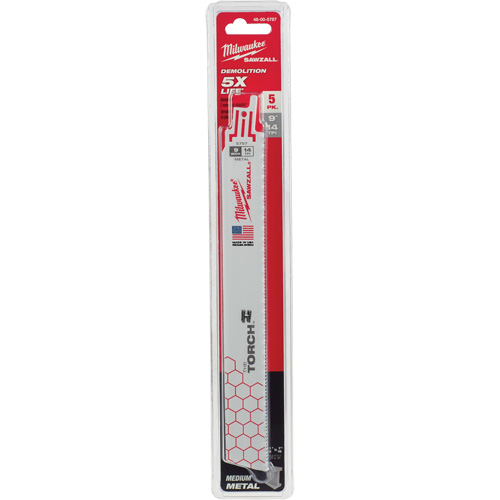 The Torch Sawzall&reg; Blades, Bi-Metal, 14 TPI, 9" L x 1" W Northern Industrial Supply Inc.