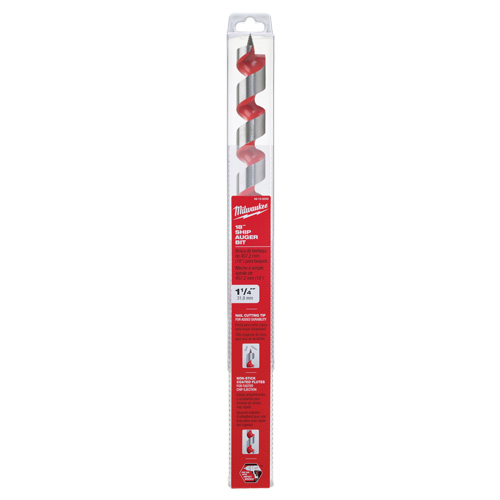 Ship Auger Drill Bit, 1-1/4" Diameter, 15" Flute, 7/16" Hex Shank Northern Industrial Supply Inc.