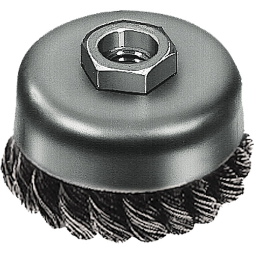 Knot Wire Cup Brush, 3" Dia. x 5/8"-11 Arbor Northern Industrial Supply Inc.