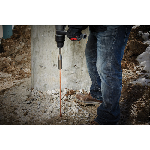 SDS-Max Ground Rod Driver, 3/4"/5/8" Tip, 3/4" Drive Size, 10" Length Northern Industrial Supply Inc.