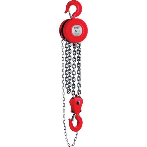 Chain Hoist, 8' Lift, 11023 lbs. (5 tons) Capacity Northern Industrial Supply Inc.