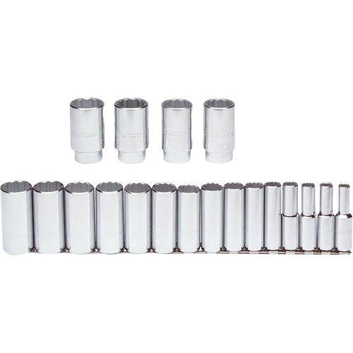 Jeu de douilles, 19 Mcx, Prise de 1/2", Profond Northern Industrial Supply Inc.