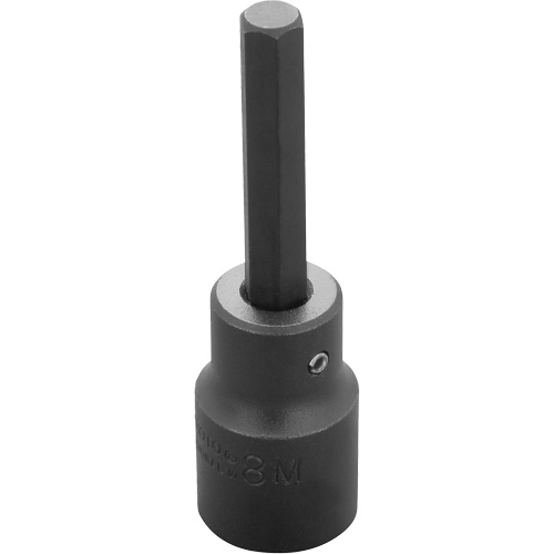 Socket Bit, Hex, 8 mm x 3-1/4" L, 1/2" Drive Northern Industrial Supply Inc.
