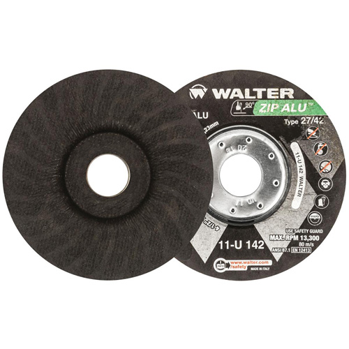 Zip Alu Cut-Off Wheel, 4-1/2" x 3/64", 7/8" Arbor, Type 27, Aluminum Oxide, 13300 RPM Northern Industrial Supply Inc.