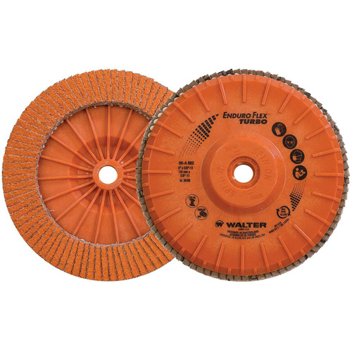 Disque &agrave; lamelles Turbo Enduro-Flex, 6" x 5/8"-11, Type 27S, Grain 36/60, C&eacute;ramique Northern Industrial Supply Inc.