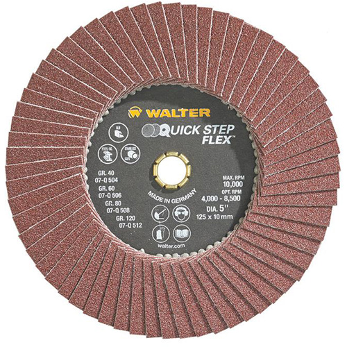 QUICK-STEP FLEX, 5" x Type 29, 80 Grit, Aluminum Oxide Northern Industrial Supply Inc.