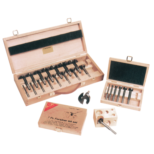 Super Forstner Bit Kits in a Wooden Box, 7 Pieces, Steel Northern Industrial Supply Inc.