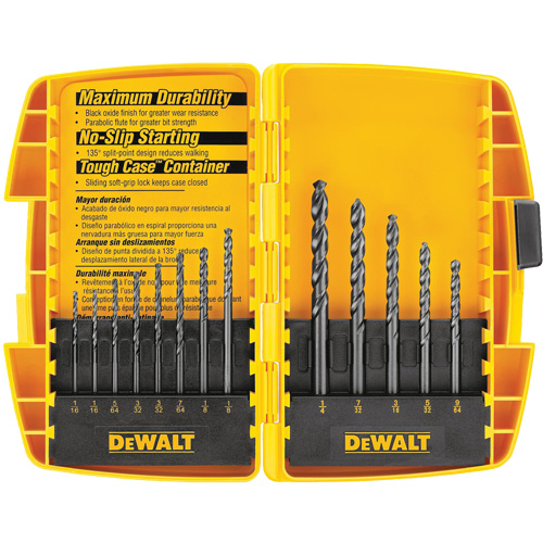 Black & Gold Drill Bit Set, 13 Pieces, High Speed Steel Northern Industrial Supply Inc.