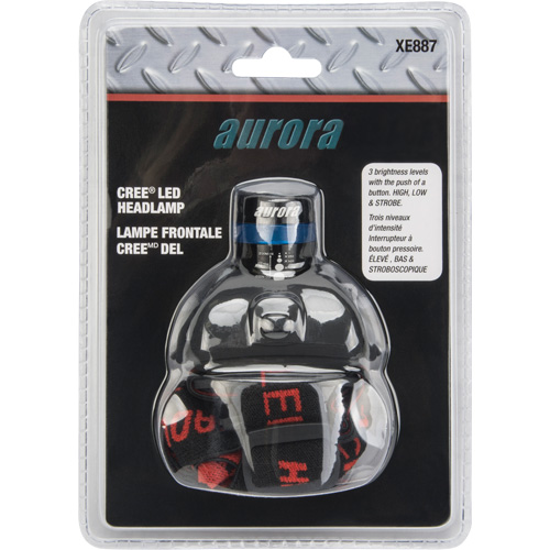 Lampe frontale Cree, DEL, 120 lumens, 6 hres de fonctionnement, piles AAA Northern Industrial Supply Inc.