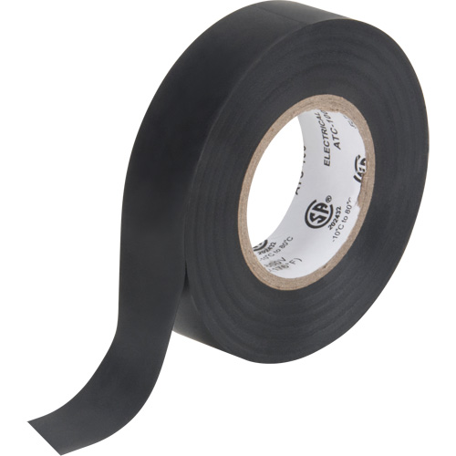 Electrical Tape, 19 mm (3/4") x 18 M (60'), Black, 7 mils Northern Industrial Supply Inc.