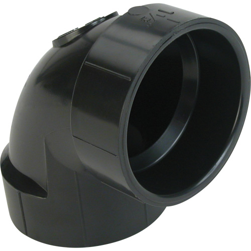Raccord coude 90°  de sol, Noeud x noeud, Plastique, 4" x 3" Northern Industrial Supply Inc.