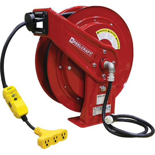 70000 Power Cord Reel, 100', SEOOW, 12 Gauge, 15 A Northern Industrial Supply Inc.