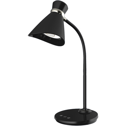 Lampe de bureau, 6 W, DEL, Col 16", Noir Northern Industrial Supply Inc.