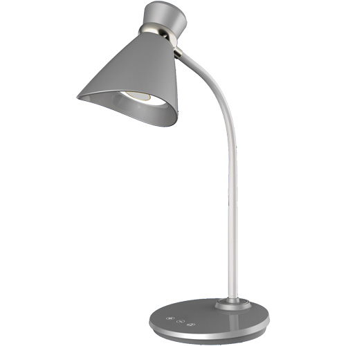 Lampe de bureau, 6 W, DEL, Col 16", Argent Northern Industrial Supply Inc.