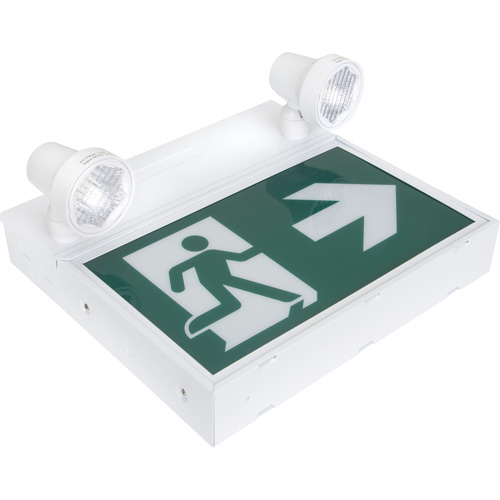 Running Man Sign with Security Lights, LED, Battery Operated/Hardwired, 12-1/10" L x 11" W, Pictogram Northern Industrial Supply Inc.