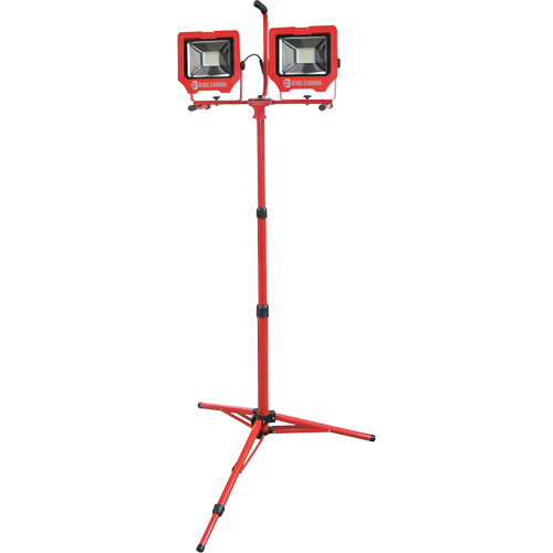Twin Work Light with Tripod, LED, 72 W, 8000 Lumens, Aluminum Housing Northern Industrial Supply Inc.