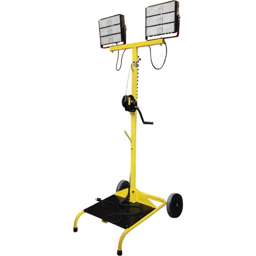 Chariot &agrave; lampe Beacon978 avec treuil, DEL, 150 W, 22500 lumens, Boîtier en Aluminium Northern Industrial Supply Inc.