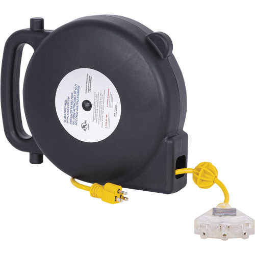 JPCR-1450 ABS Extension Cord Reel, Indoor/Outdoor, SJTW, 14 AWG, 13 A, 45' Northern Industrial Supply Inc.