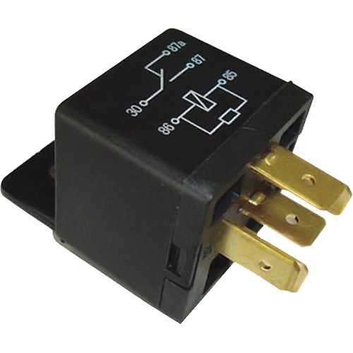 Mini relais unipolaire &agrave; une direction avec r&eacute;sistance, Prise, 40 A, 12 V Northern Industrial Supply Inc.