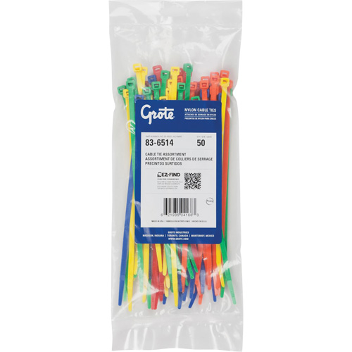 Nylon Cable Ties, 8" Long, 50 lbs. Tensile Strength Northern Industrial Supply Inc.
