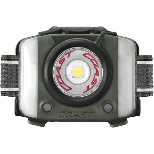 Lampe frontale FL97R &agrave; trois couleurs avec syst&egrave;me Twist Focus et commande vocale, DEL, 830 lumens, 2 hres de fonctionnement, piles Rechargeable Northern Industrial Supply Inc.