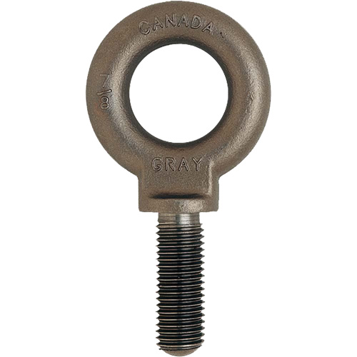 Eye Bolt, 3/4" Dia., 1" L, Uncoated Natural Finish, 650 lbs. (0.325 tons) Capacity Northern Industrial Supply Inc.