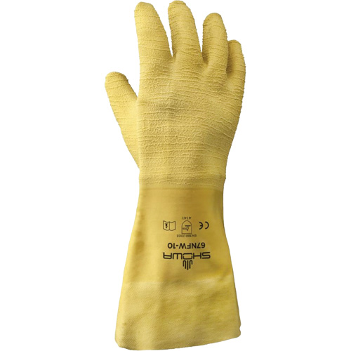 Gants pour usage g&eacute;n&eacute;ral 67NFW, 10/Grand, R&ecirc;vetement Latex de caoutchouc, Enveloppe en Coton Northern Industrial Supply Inc.
