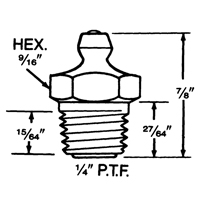 Fitting, 1/4"-18 Thread Northern Industrial Supply Inc.