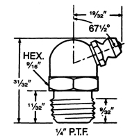 Fitting, 1/4" Thread Northern Industrial Supply Inc.