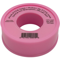 Teflon&reg; Tape, 520" L x 1/2" W, Pink Northern Industrial Supply Inc.