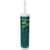 Agent d'&eacute;tanch&eacute;it&eacute; &agrave; base de silicone Dowsil 786, 300 ml, Cartouche, Blanc Northern Industrial Supply Inc.
