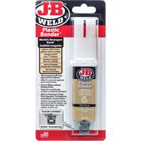 Plastic Bonder Adhesive, 25 ml, Syringe, Two-Part, Tan Northern Industrial Supply Inc.