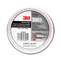 Rubans adh&eacute;sifs en vinyle 3903, 1245 mm (49") la x 46 m (151') lo, 6,5 mils, Noir Northern Industrial Supply Inc.