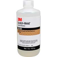 Adh&eacute;sif instantan&eacute; CA100 Scotch-Weld, Blanc cass&eacute;, Bouteille, 1 lb Northern Industrial Supply Inc.