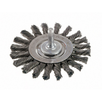 Knot Wire Wheel Brushes - Standard Twist Knot with 1/4" Shank, 3" Dia., 0.014" Fill, Steel Northern Industrial Supply Inc.